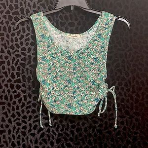 floral cropped tank